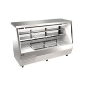 Omcan 50109 (RS-CN-0084D-SS) Refrigerated Deli Display Case Floor Model 84"W