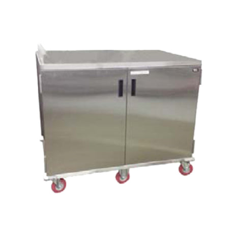 Carter Hoffmann ETDTT20 Economy Patient Tray Cart Stainless Steel Two Doors