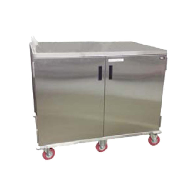 Carter Hoffmann ETDTT24 Economy Patient Tray Cart Stainless Steel Two Doors