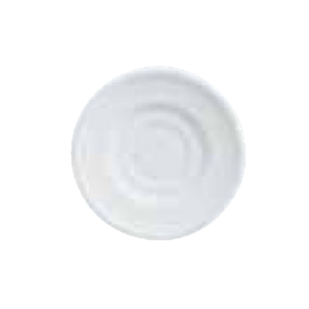 Libbey 1502-10155 (Formerly World Tableware) Saucer 6-1/8" Dia. Double Well: 3-3/8" Dia. Outer Well