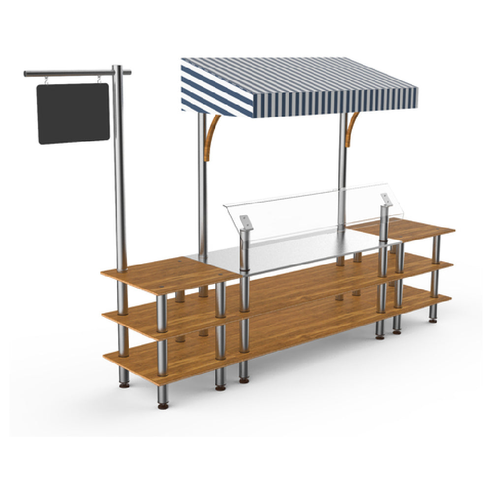 Steelite MGCMLA04BSWF Mogogo Buffet Solutions Modular Classic Canopy Station 3-tier