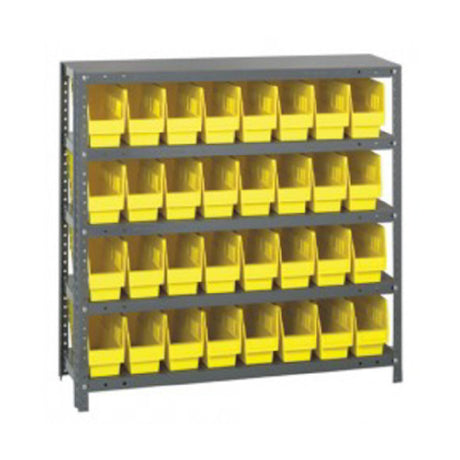 Quantum 1839-203_RED - Shelving Unit, 18"D X 36"L X 39"H, Heavy Duty