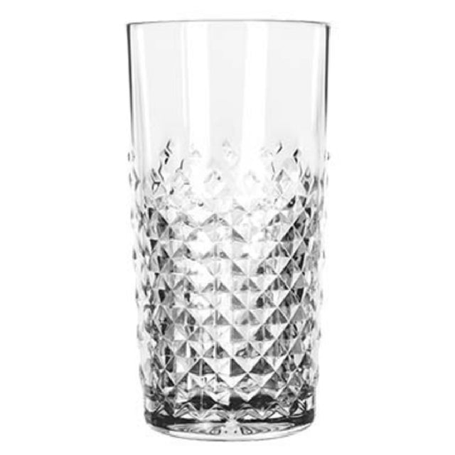 Libbey 926774 Beverage Glass 14 Oz. Retro-inspired Cut Glass Look