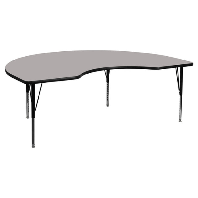 Flash Furniture XU-A4896-KIDNY-GY-H-P-GG Activity Table 96"W X 48"D X 16-1/4" To 25-1/4" Adjustable Height