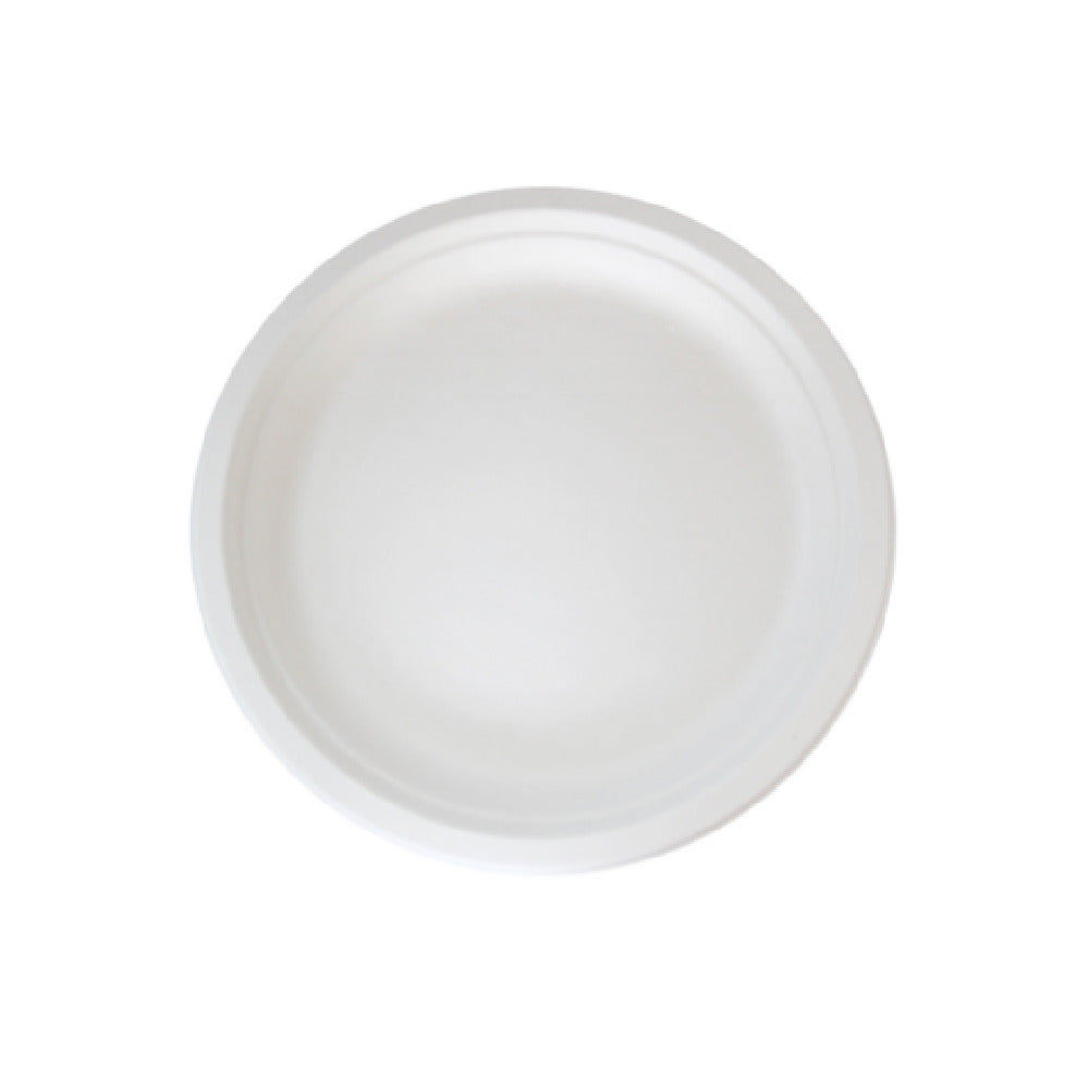 PacknWood 210APU18F - Sugarcane Plate (No Added PFAs), 7"D, White