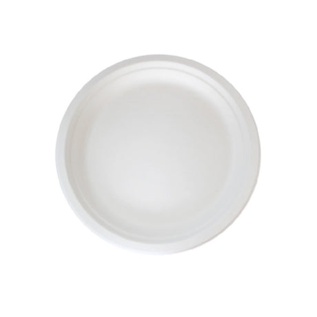 PacknWood 210APU18F - Sugarcane Plate (No Added PFAs), 7"D, White