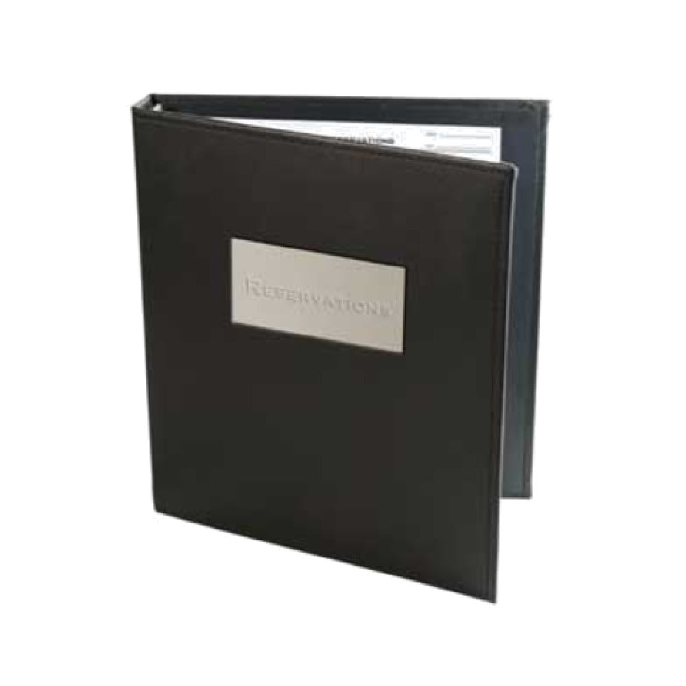 Menu Solutions MWR020 Reservation Binder Faux Leather Wrapped Around Rigid Board