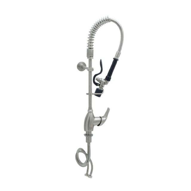 T&S Brass SMPY-2LSN-00 Mini Pre-Rinse Unit Single Hole Deck Mount Single Lever Faucet