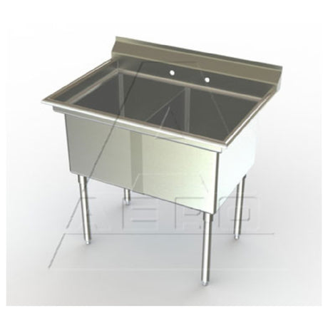 AERO Manufacturing XF2-2424 Delux™ Sink Two Compartment No Drainboard