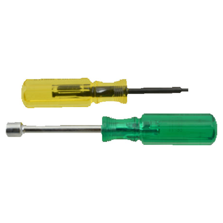 Franklin Machine Products 141-2183 Mirror Tool Kit Green & Yellow Includes Socket Nut Driver & Security Screw Tool