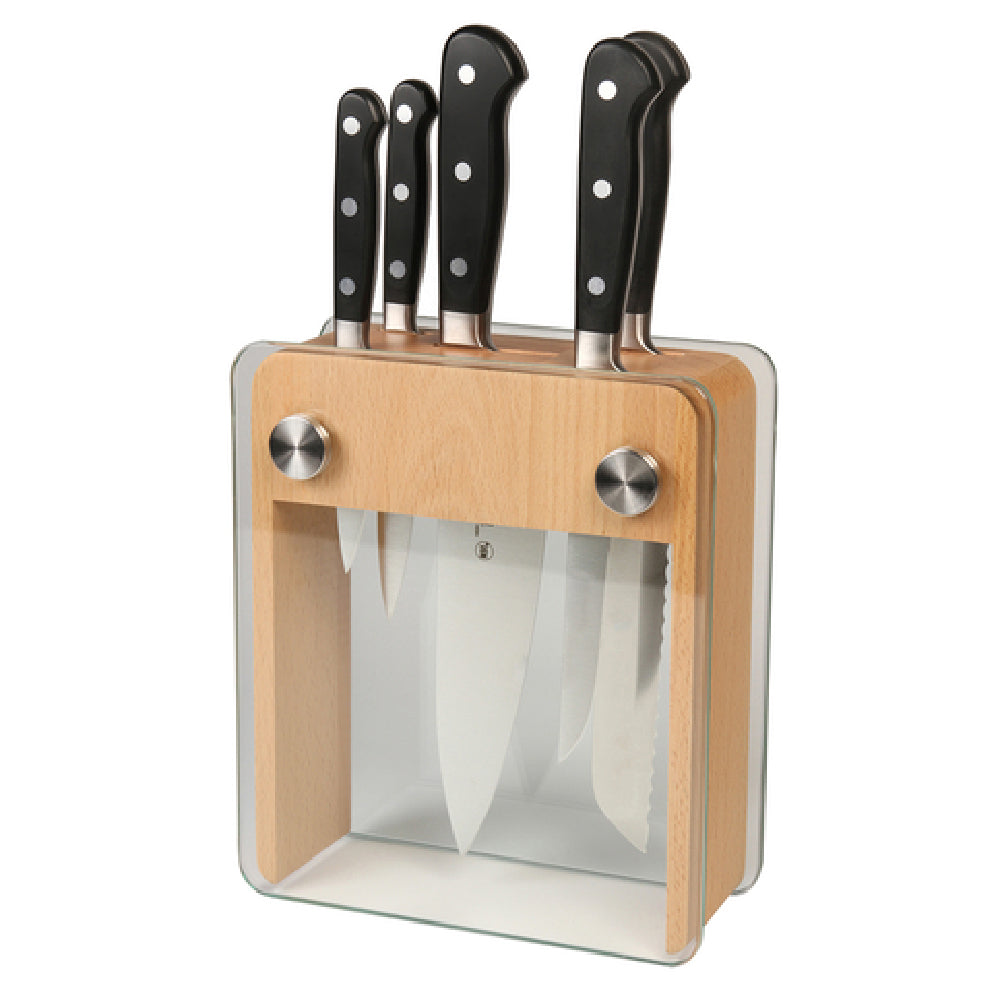 Mercer Culinary M23505 Renaissance® Block Set 6-pieces Includes: (1) 5" Utility Knife