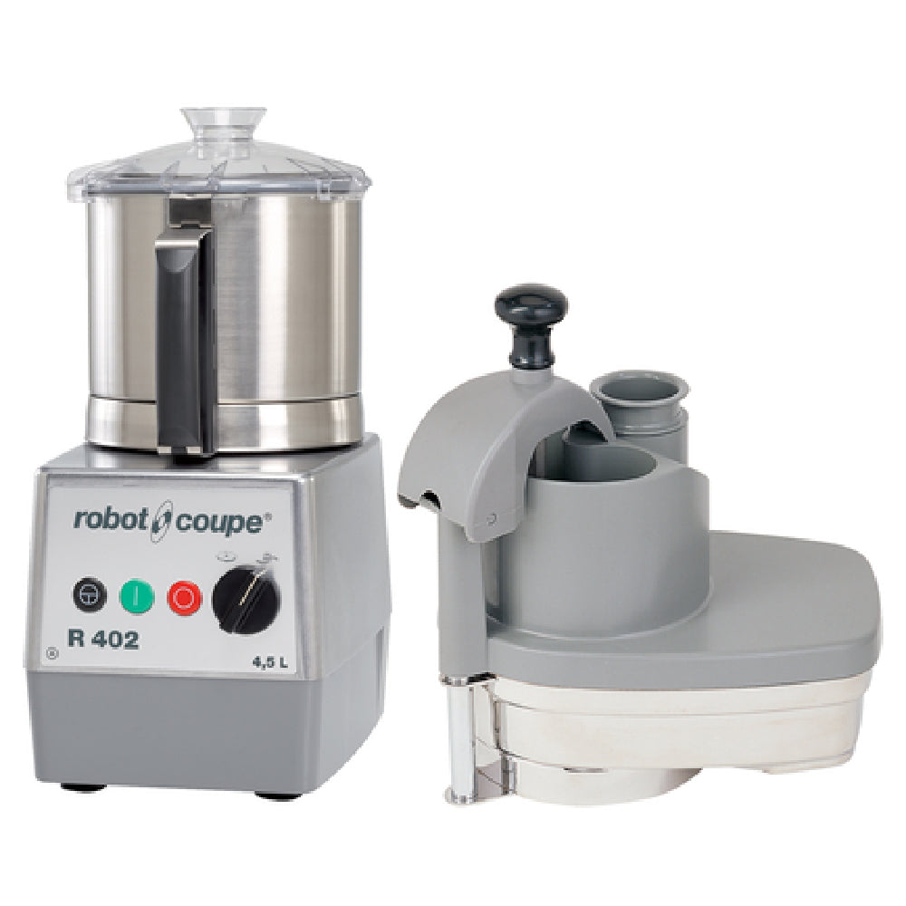 Robot Coupe R402A Combination Food Processor 4.5 Liter Stainless Steel Bowl With Handle