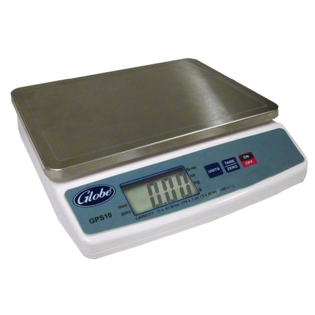 Globe GPS10 (QUICK SHIP) Portion Control Scale Digital 11 Lbs. Capacity (11 X .1 Lbs. -oz. : 176 X .1 Oz. / 5 X .01 Kg. : 5000 X 1 G)