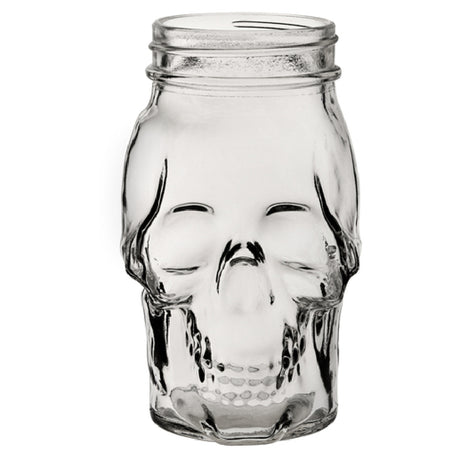 Hospitality Brands HG98007-012 Legend Glassware Skull Jar 17.5 Oz. Skull Shape