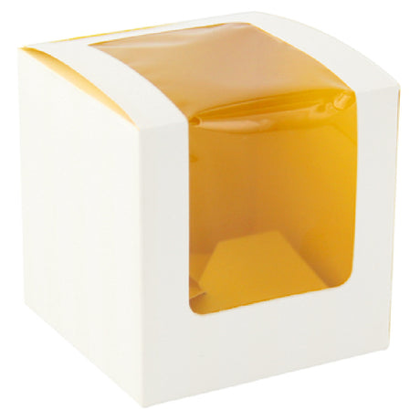 PacknWood 209BCKF1 - Cupcake Box, 3.3" X 3.3" X 3.3"H, Cube
