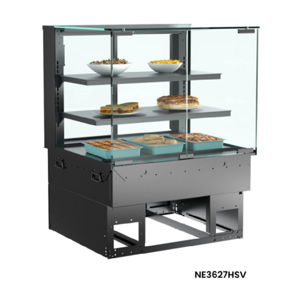 Structural Concepts NE3627HSV - Reveal® Service Heated Slide In Counter Case, 35-3/4"W X 33"D X 27-7/8"H (above Counter) 47-1/8"H (overall)