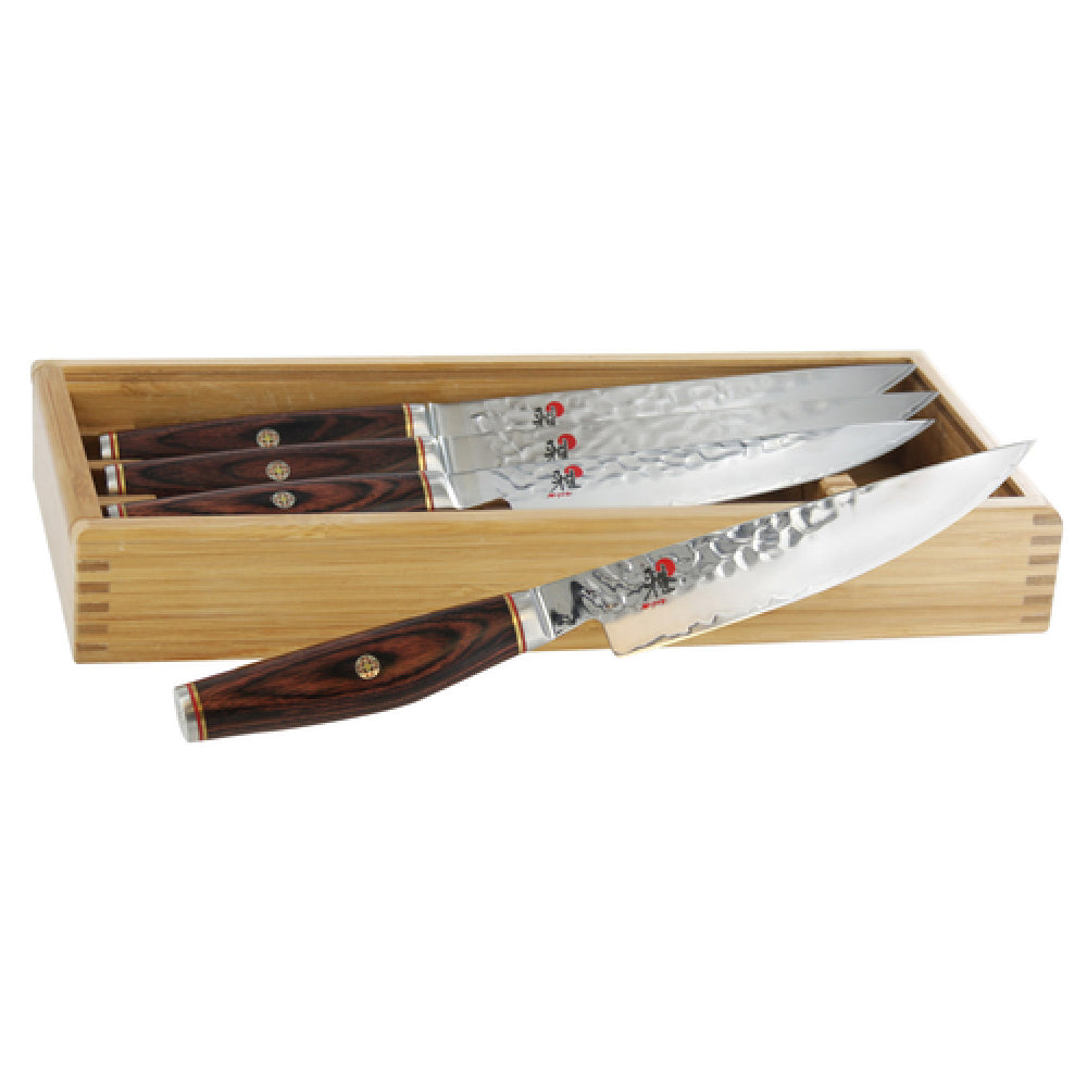 Zwilling 34079-000 Miyabi Artisan Steak Knife Set 4 Piece Full Tang