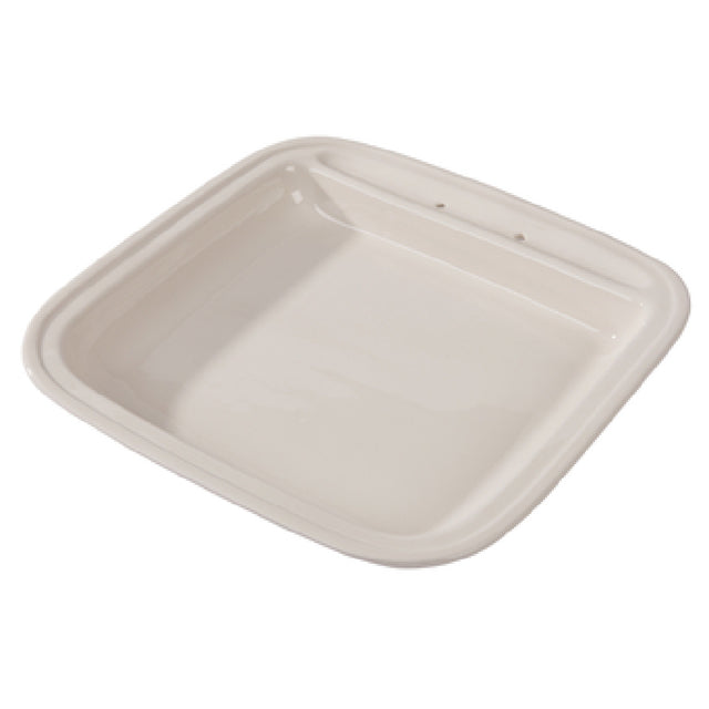 Vollrath 46136 Replacement Square Porcelain Food Pan 6 Quart (5.8L) For Intrigue® Induction Square Chafers