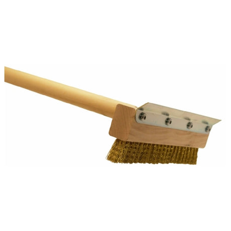 Omcan 44223 (44223) Pizza Oven Brush 40"L Handle Brass Wire Bristles