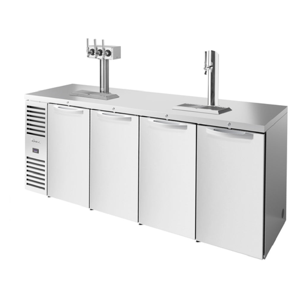 True Refrigeration TDR92-RISZ1-L-S-SSSS-1 Refrigerated Draft Bar Cooler Four-section