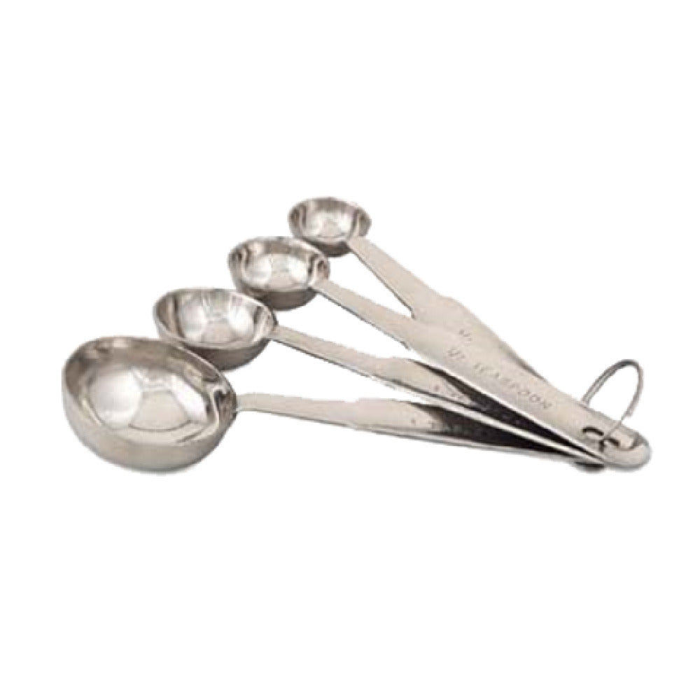 Browne Foodservice 2316EH Measuring Spoon Set Includes: 1/41/21 Teaspoon & 1 Tablespoon