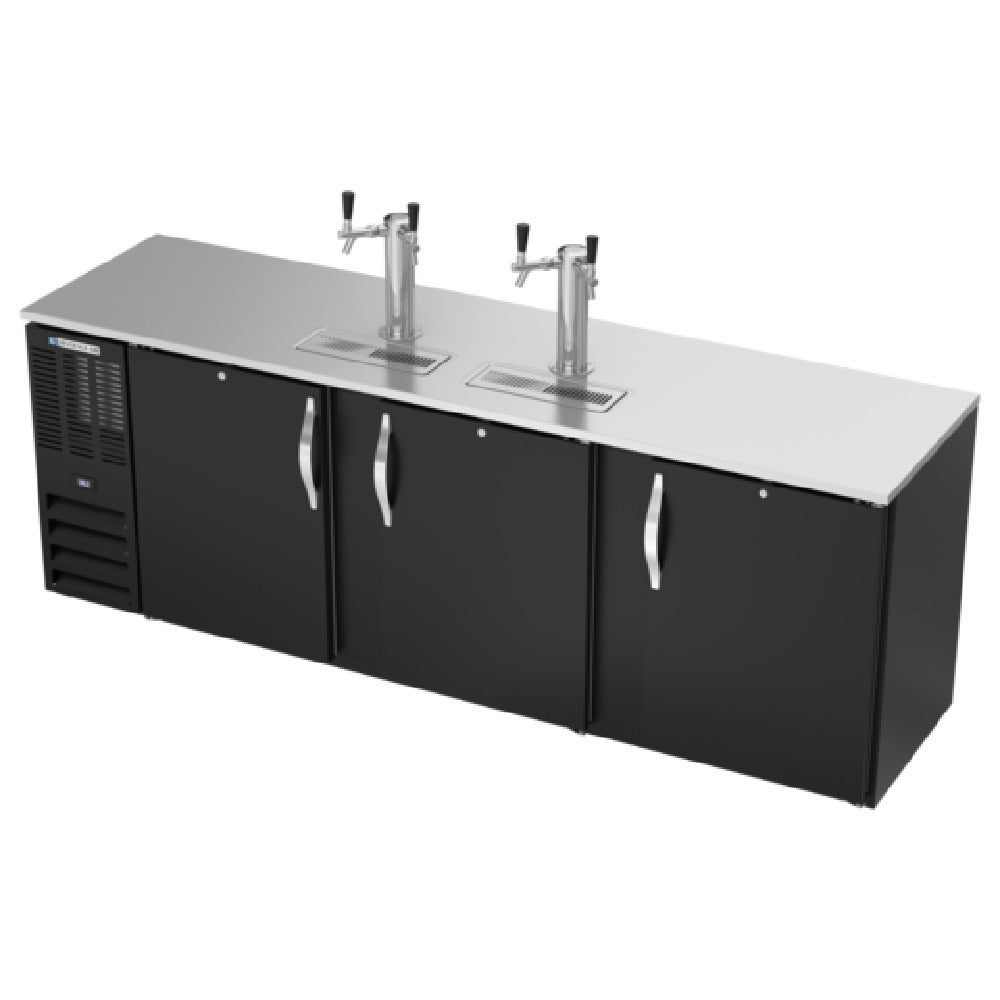 Beverage Air DDN94HC-B - Draft Beer Cooler, 94"W X 26-3/8"D X 49-5/16"H, 27.191 Cu. Ft.