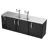 Beverage Air DDN94HC-B - Draft Beer Cooler, 94"W X 26-3/8"D X 49-5/16"H, 27.191 Cu. Ft.