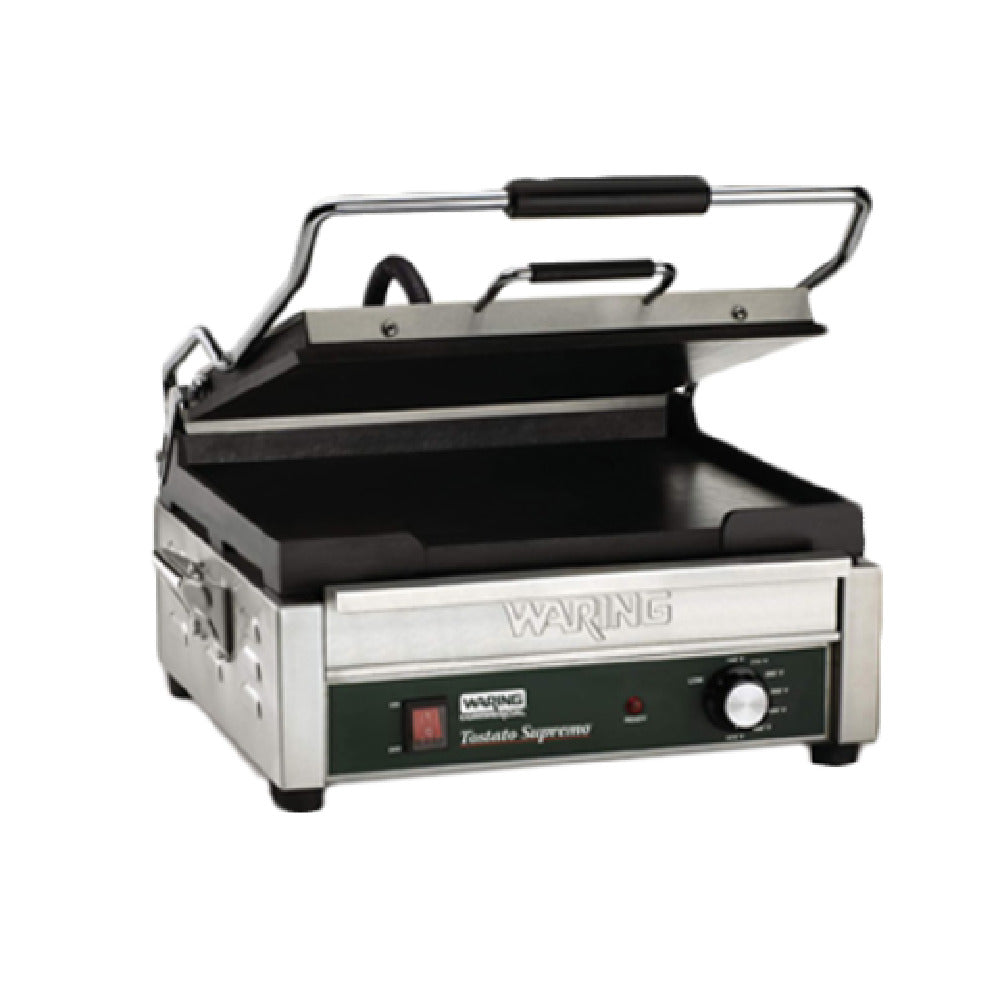 Waring WFG275 Tostato Supremo® Panini Grill Full Size 14"x14" Flat Cast Iron Cooking Surface