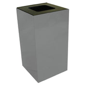Hubert 85121 - Recycling Squared™ Container, 28 Gallon, 15" X 15" X 28"H