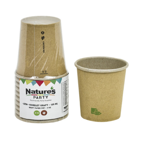 PacknWood 8NPGCZEN4 - Zen Paper Cup, 4oz., 2.44"Dia X 2.44"H