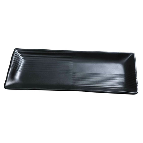 Yanco BP-2209 Black Pearl Plate 8-1/2"L X 4"W Rectangular