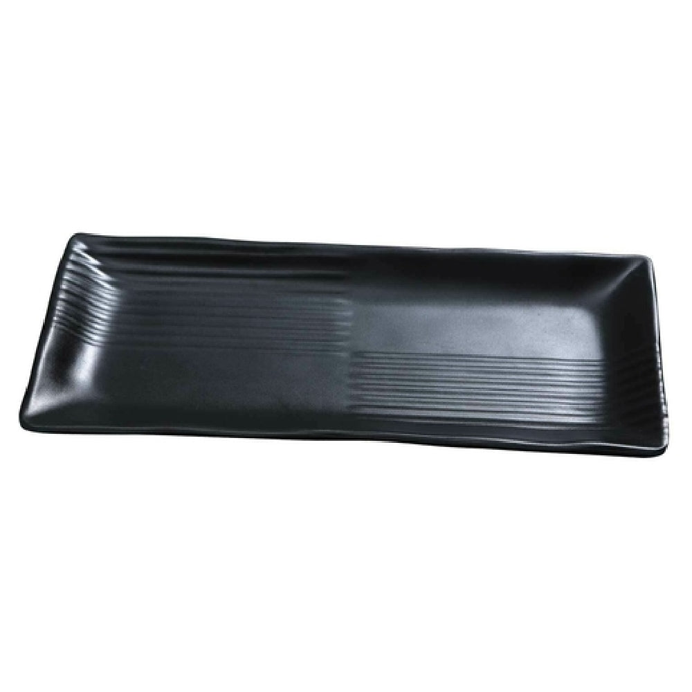 Yanco BP-2212 Black Pearl Plate 12"L X 5-1/2"W Rectangular