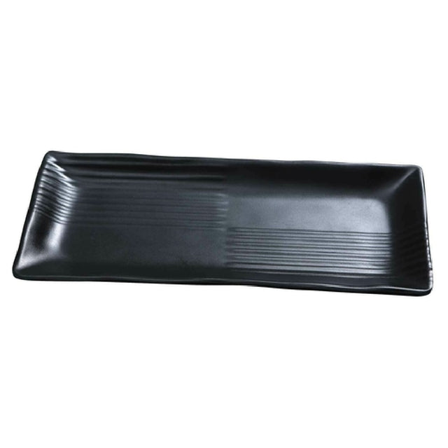 Yanco BP-2213 Black Pearl Plate 14-1/4"L X 6-1/4"W Rectangular