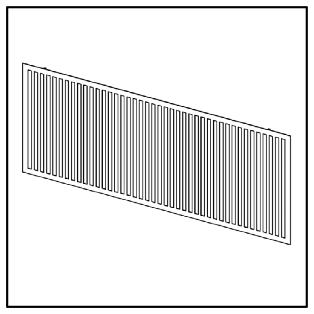 Bauscher Hepp VE-38062 - Venta® Metal Panel, With Cut-out Decor "STRIPES" To Cover The Front Of The Buffet Table