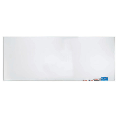 Aarco WDS48120 White Porcelain Markerboard Wall Mount 120"W X 48"H