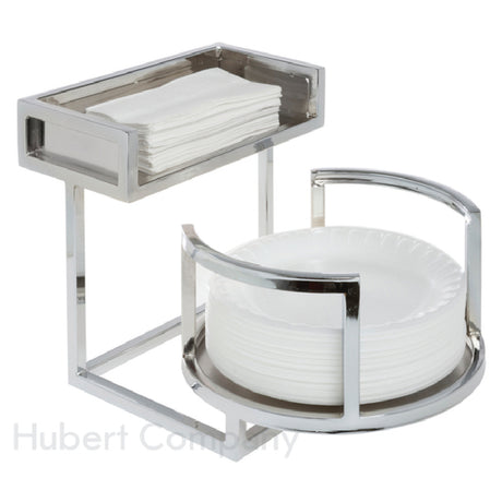 Hubert 31801 - Cerve Collection Plate/Napkin Holder, 10-1/2"L X 15-1/2"W X 9-4/5"H