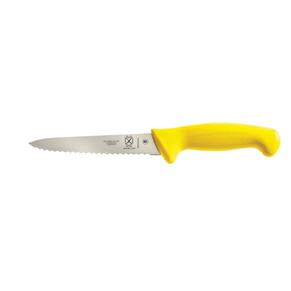 Mercer Culinary M23406YL Millennia Colors® Utility Knife 6" Serrated Edge