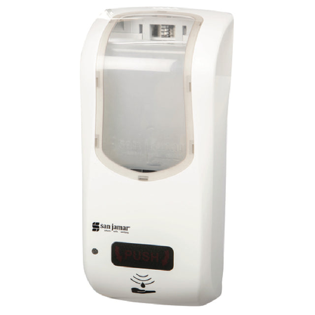 San Jamar SH970WHCL Summit Rely™ Hybrid Soap Dispenser 5-1/2"W X 4"D X 12"H