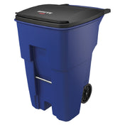 Rubbermaid FG9W2273BLUE - BRUTE® Roll-Out Container, 95 Gallon, 35-2/5" X 27-1/3" X 45-3/5" H