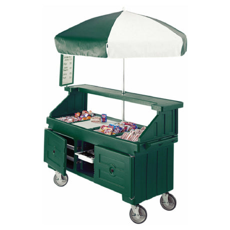 Cambro CVC724519 Camcruiser® Vending Cart 74-1/2" X 31-3/4" X 94"H (4) Full Size Counter Top Wells