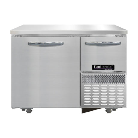 Continental Refrigerator RA43N-U Undercounter Refrigerated Base 43"W Stainless Steel Front & End Panels