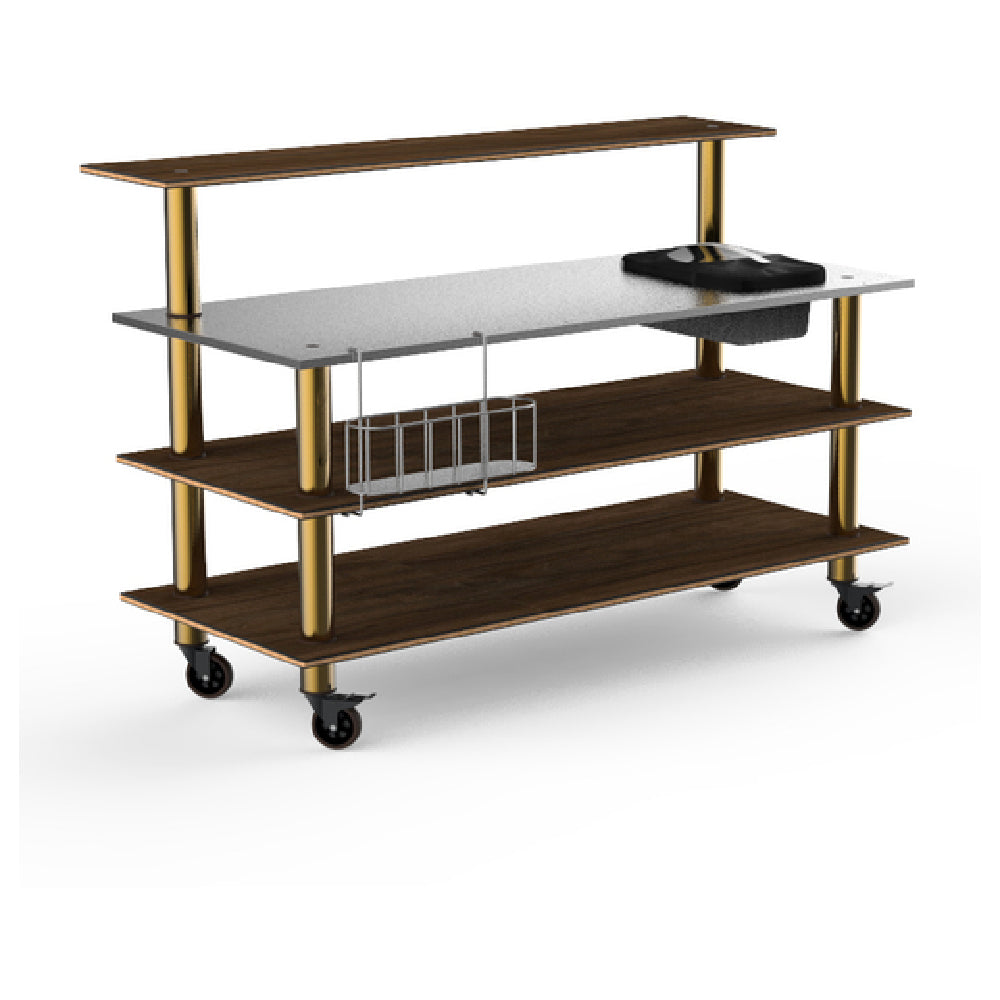 Steelite MGCMLC05WBXW Mogogo Buffet Solutions Modular ProBar Station 4-tier 71" X 40" X 47-1/2"H