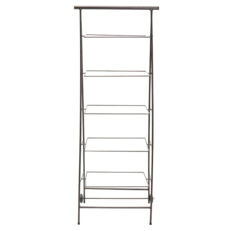 Hubert 53187 - Basket Stand, Mobile, 5-tier