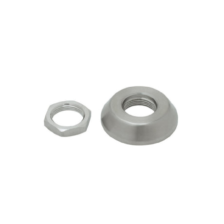 T&S Brass S016782-30 Wall Flange Repair Kit Stainless Steel Adjustable Wall Flange 7/8-18 UN Threads And Stainless Steel Hex Nut With 7/8-18 UN Threads.