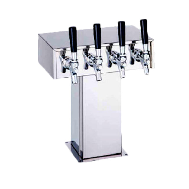 Perlick 4006-2BPC4 Tee Draft Beer Tower Countertop Extra High