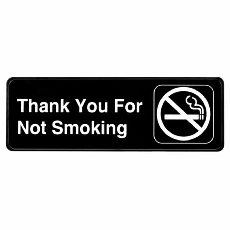 Alpine Industries ALPSGN-37 Sign 9" X 3" "Thank You For Not Smoking"