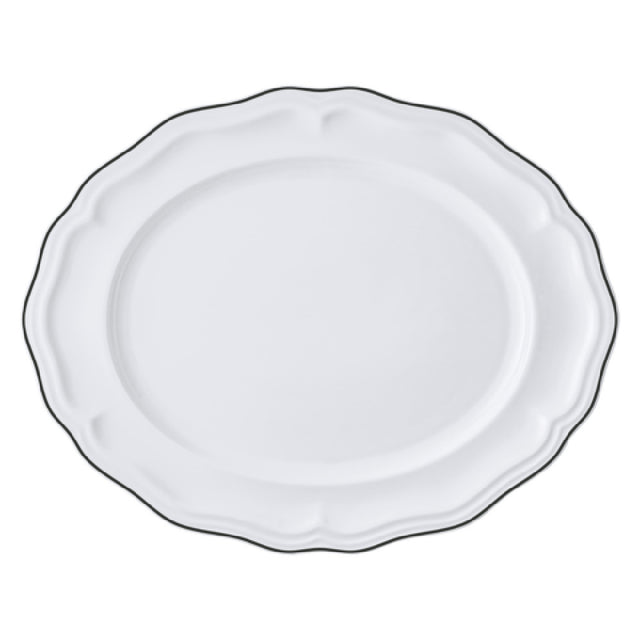 Steelite 62587FP817 Oval Platter 13.0" X 10.5" X 1.0" Adelina
