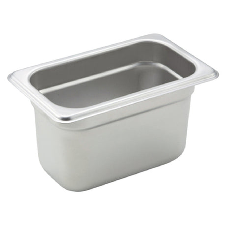 Winco SPJH-904 Steam Table Pan 1/9 Size 6-3/4" X 4-1/4" X 4" Deep