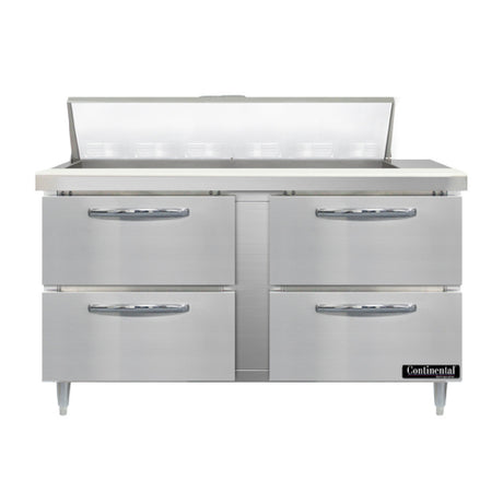 Continental Refrigerator D60N12-D Designer Line Sandwich Unit 60"W Two-section