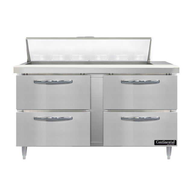 Continental Refrigerator D60N12-D Designer Line Sandwich Unit 60"W Two-section